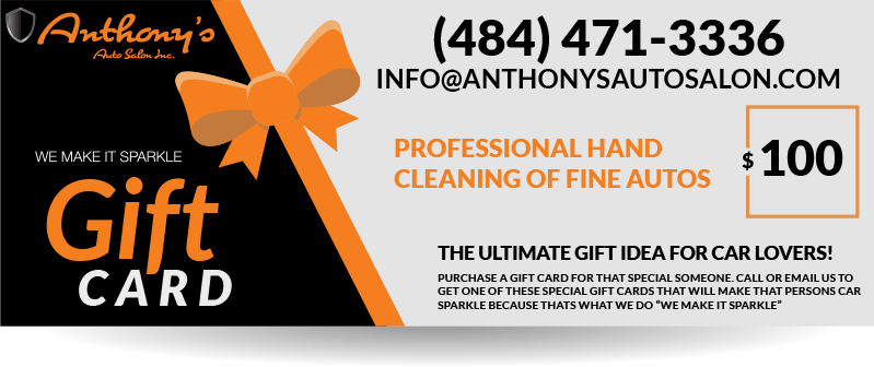 Anthony’s Auto Salon gift certificate